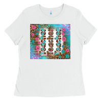 White teacher gemstone and pink flower tumbler Ladies Tee - BundleAndBundleShop