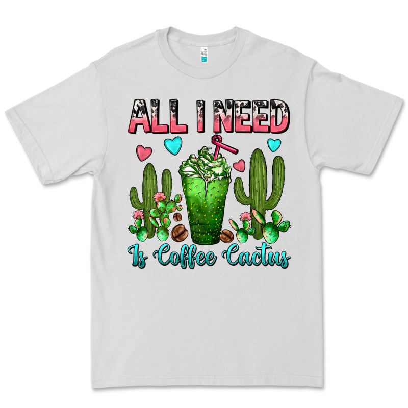 All I Need Is Coffee Cactus Frappe Premium Tee by FaDigitalArtStudio | Teevron