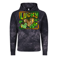 Cloud Black lucky st patricks day hearts Vintage Hoodie - LillyAllenDesigns