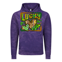 Cloud Purple lucky st patricks day hearts Vintage Hoodie - LillyAllenDesigns