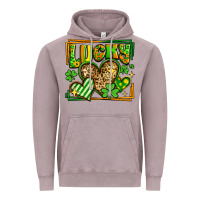 Vintage Zinc lucky st patricks day hearts Vintage Hoodie - LillyAllenDesigns
