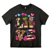 Asphalt love valentine's day army boots olivia Heavy Core Tee - OliviaCreatesArt