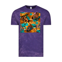 Cloud Purple cowboy rodeo seamless pattern Vintage Tee - BundleAndBundleShop