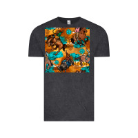 Vintage Black cowboy rodeo seamless pattern Vintage Tee - BundleAndBundleShop