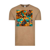 Vintage Coffee cowboy rodeo seamless pattern Vintage Tee - BundleAndBundleShop
