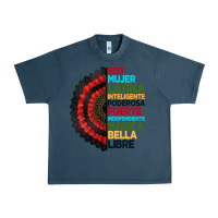 Midnight Navy hispanic heritage month hand fan Urban Heavy Tee - BundleAndBundleShop