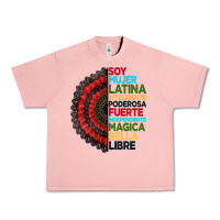 Salmon hispanic heritage month hand fan Urban Heavy Tee - BundleAndBundleShop