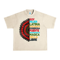 Sandshell hispanic heritage month hand fan Urban Heavy Tee - BundleAndBundleShop