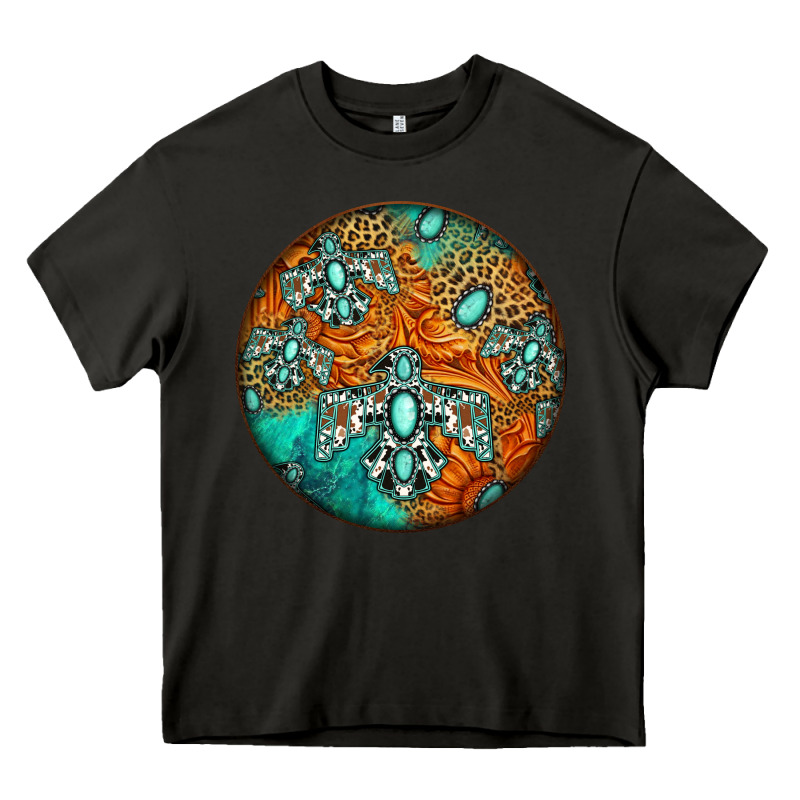 Western Pattern Circle Heavy Core Tee by Jasminsmagicworld | Teevron