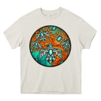 Cream western pattern circle Heavy Core Tee - Jasminsmagicworld