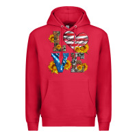 Cardinal love with sunflowers and usa flag Premium Hoodie - Artiststas