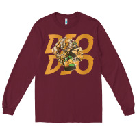 Burgundy jojo bizarre Long Sleeve Tee - DesigneFamous