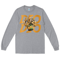 Heather Grey jojo bizarre Long Sleeve Tee - DesigneFamous