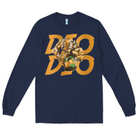 Navy jojo bizarre Long Sleeve Tee - DesigneFamous