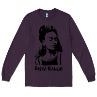 Plum frida kahlo Long Sleeve Tee - DesigneFamous