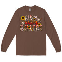 Chestnut Busy Raising Ballers Long Sleeve Tee - CowhideDigitalArt