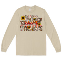 Mushroom Busy Raising Ballers Long Sleeve Tee - CowhideDigitalArt