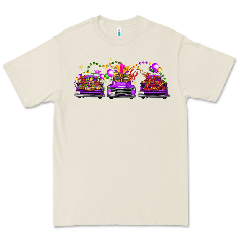 Mardi Gras Farm Trucks Premium Tee by FaDigitalArtStudio | Teevron