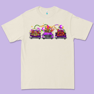 Mardi Gras Farm Trucks Premium Tee Designed By Fadigitalartstudio