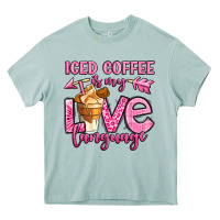 Arona iced coffee is my love language Heavy Core Tee - OliviaCreatesArt