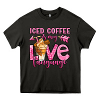 Asphalt iced coffee is my love language Heavy Core Tee - OliviaCreatesArt