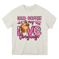 Cream iced coffee is my love language Heavy Core Tee - OliviaCreatesArt