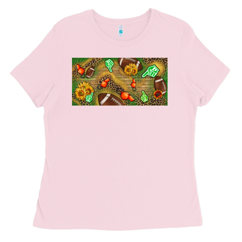 Western Sunflower And American Football License  Plate Ladies Tee by BundleAndBundleShop | Teevron