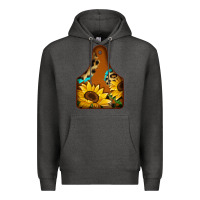 Charcoal Heather cowtag Premium Hoodie - Jasminsmagicworld