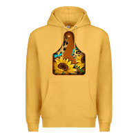 Mustard cowtag Premium Hoodie - Jasminsmagicworld