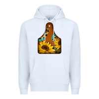 White cowtag Premium Hoodie - Jasminsmagicworld
