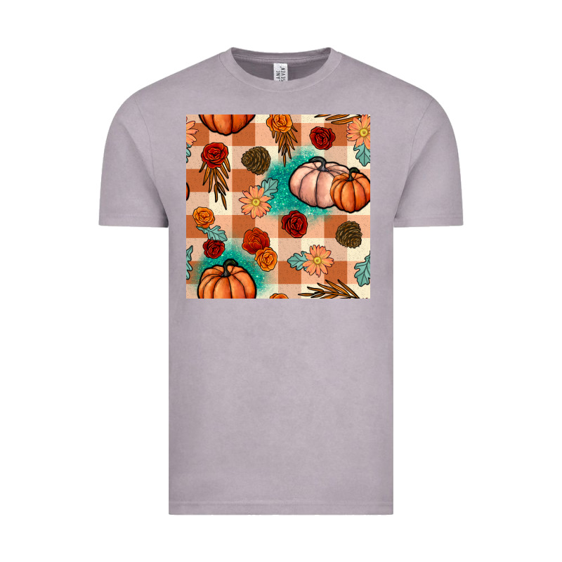Floral Pumpkins Seamless Pattern Vintage Tee by BundleAndBundleShop | Teevron