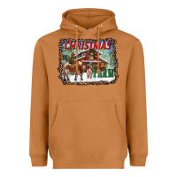 Meerkat Christmas On The Farm Heavyweight Hoodie - RanaPortraitStore