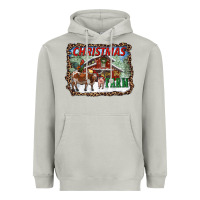 Moon Dust Christmas On The Farm Heavyweight Hoodie - RanaPortraitStore