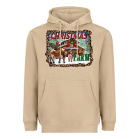 Mushroom Christmas On The Farm Heavyweight Hoodie - RanaPortraitStore