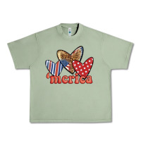 Oil Green merica 4th of july hearts Urban Heavy Tee - BundleAndBundleShop