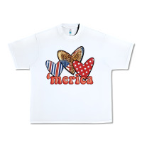 White merica 4th of july hearts Urban Heavy Tee - BundleAndBundleShop