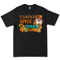 Black Pumpkin Spice Junkie Premium Tee - FaDigitalArtStudio