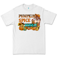 White Pumpkin Spice Junkie Premium Tee - FaDigitalArtStudio