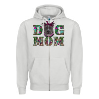 Dove Grey Christmas dog mom pitbull Zipper Hoodie - RanaPortraitStore