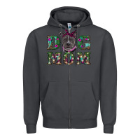 Smoke Christmas dog mom pitbull Zipper Hoodie - RanaPortraitStore