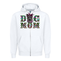 White Christmas dog mom pitbull Zipper Hoodie - RanaPortraitStore