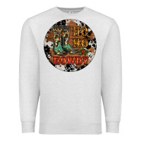 Oatmeal Heather Christmas Cowboy Boots Premium Sweatshirt - RanaPortraitStore