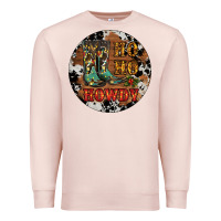 Pale Pink Christmas Cowboy Boots Premium Sweatshirt - RanaPortraitStore