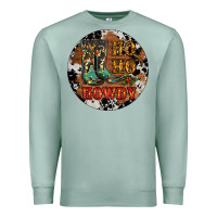 Seafoam Christmas Cowboy Boots Premium Sweatshirt - RanaPortraitStore
