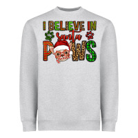 Heather Grey i believe in santa paws chihuahuha Heavyweight Sweatshirt - Jasminsmagicworld