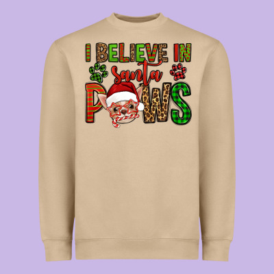 I Believe In Santa Paws Chihuahuha Heavyweight Sweatshirt Designed By Jasminsmagicworld