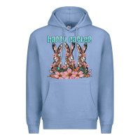 Colony Blue happy easter bunny Premium Hoodie - Artiststas