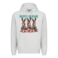 Dove Grey happy easter bunny Premium Hoodie - Artiststas