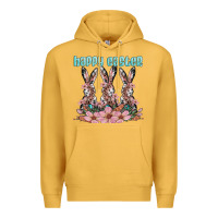 Mustard happy easter bunny Premium Hoodie - Artiststas