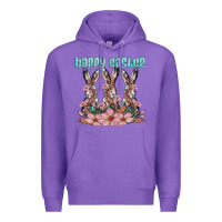 Purple happy easter bunny Premium Hoodie - Artiststas